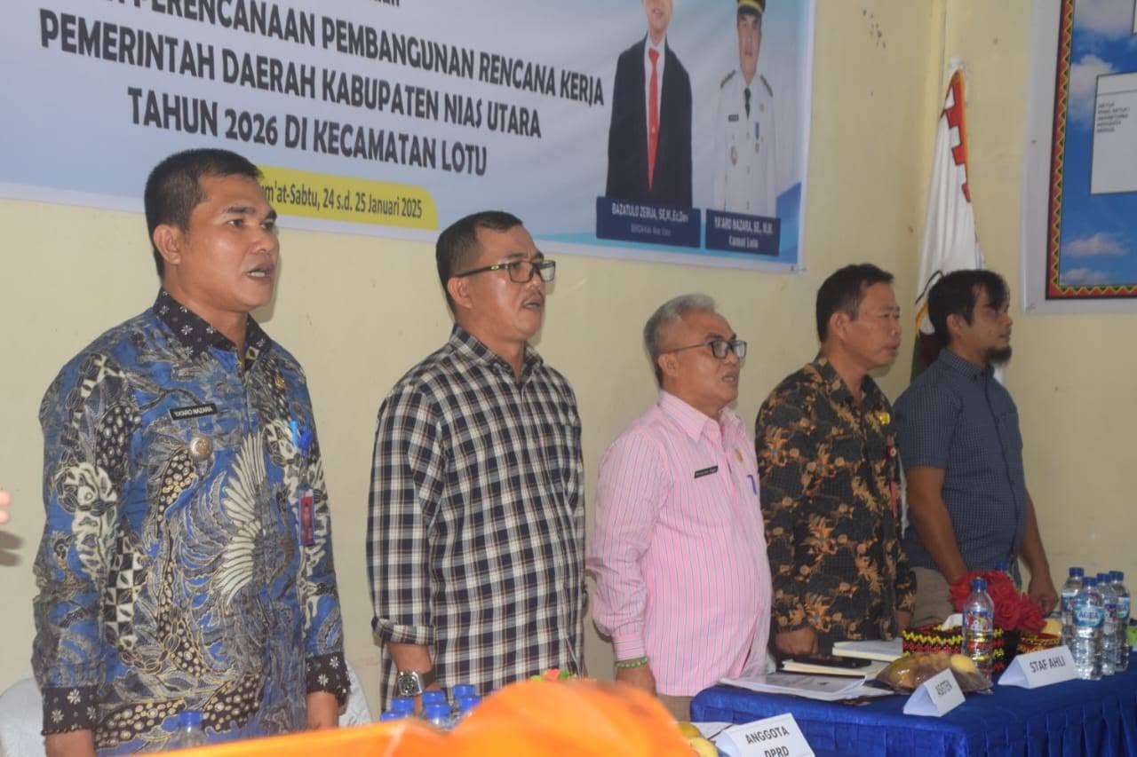 MUSRENBANG RKPD KABUPATEN NIAS UTARA TAHUN 2026 TINGKAT KECAMATAN LOTU