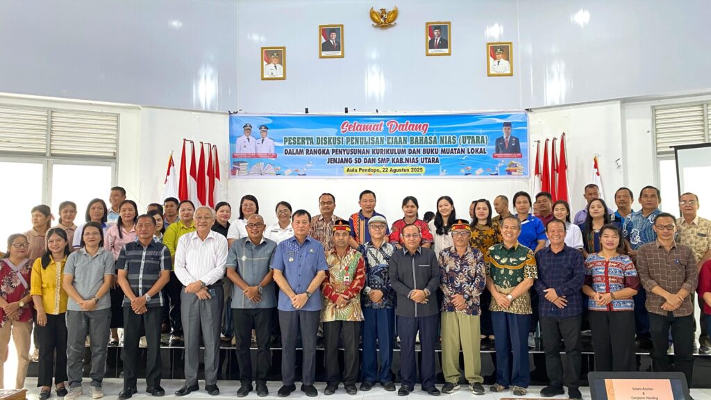 DISKUSI PENULISAN EJAAN BAHASA NIAS (UTARA) DALAM RANGKA PENYUSUSNAN KURIKULUM DAN BUKU MUATAN LOKAL JENJANG SD DAN SMP KAB. NIAS UTARA